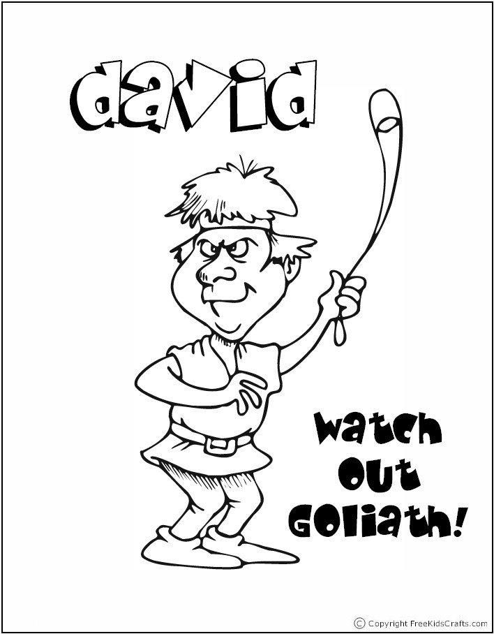 david bible coloring pages - photo #35
