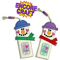Snowman Bookmark Craft