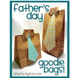 Paper Bag Goodie Bags for Dad - Kids Crafts