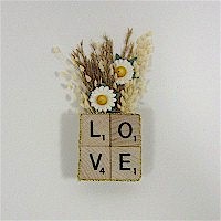 Recycled Scrabble Tile Pin Craft