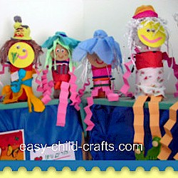 Craft Ideas  Plastic Bottles on Free Kids Crafts   Recycled Bottle People