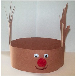 Reindeer Coloring Pages on Free Kids Crafts   Handprint Reindeer Hat