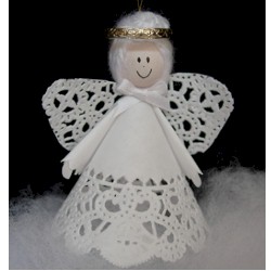 Craft Ideas Doilies on Free Kids Crafts   Simple Doily Angel