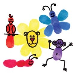 Thumbprint Zoo - Kids Crafts