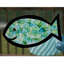 Tissue Paper Fish Craft - Kids Crafts