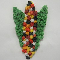 Tissue Paper Indian Corn - Kids Crafts