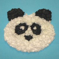 Tissue Paper Panda Bear - Kids Crafts