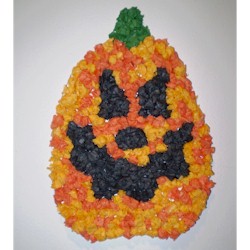 Tissue Paper Pumpkin Craft