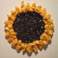 Tissue Paper Sunflower - Kids Crafts