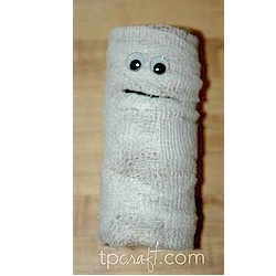 Cardboard Tube Mummy Craft