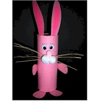 Cardboard Tube Bunny - Kids Crafts
