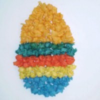 Colorful Tissue Paper Easter Egg - Kids Crafts