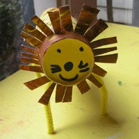 Cardboard Tube Lion - Kids Crafts