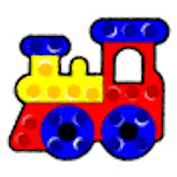 Train Dot Art Craft