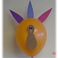 Balloon Turkey - Kids Crafts