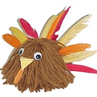 Turkey Yarn Bug - Kids Crafts