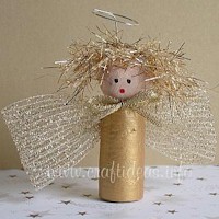 Wine  Cork Angel - Kids Crafts
