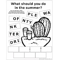 Summer Word Puzzles - Kids Crafts
