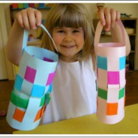 Woven Paper Lantern Craft