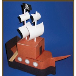 Image of Milk Carton Pirate Ship