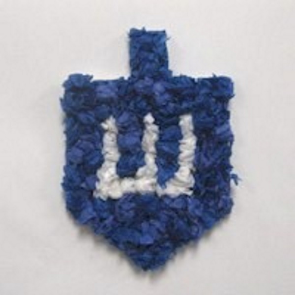 Tissue Paper Dreidel Craft