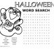 Halloween Word search for kids