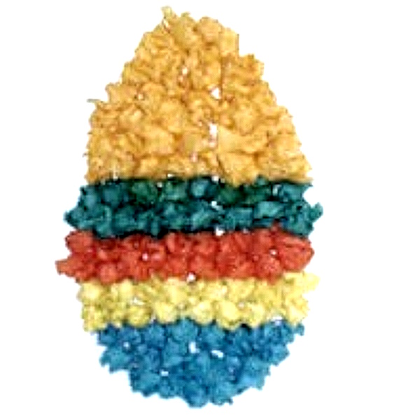 Colorful Tissue Paper Easter Egg