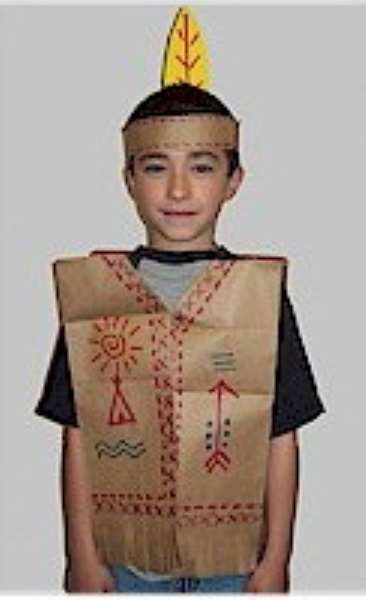 Paper Bag Native American Vest Craft