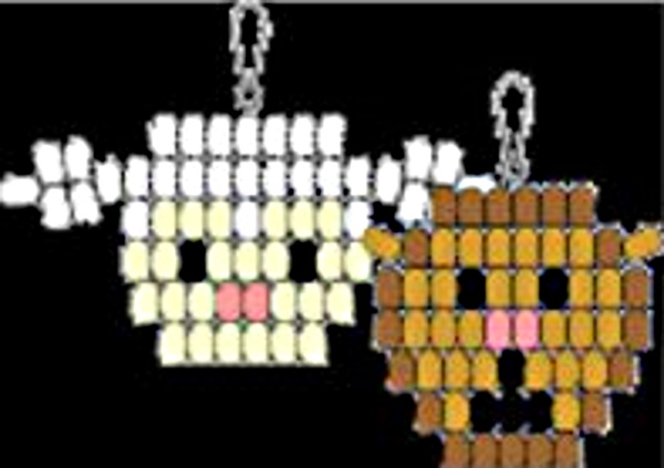 Bead patterns for beaded lion and lamb
