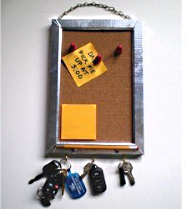 Bulletin board and key chain to make for Father's Day