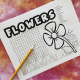 Printable Flowers Word Search Puzzle and coloring page.
