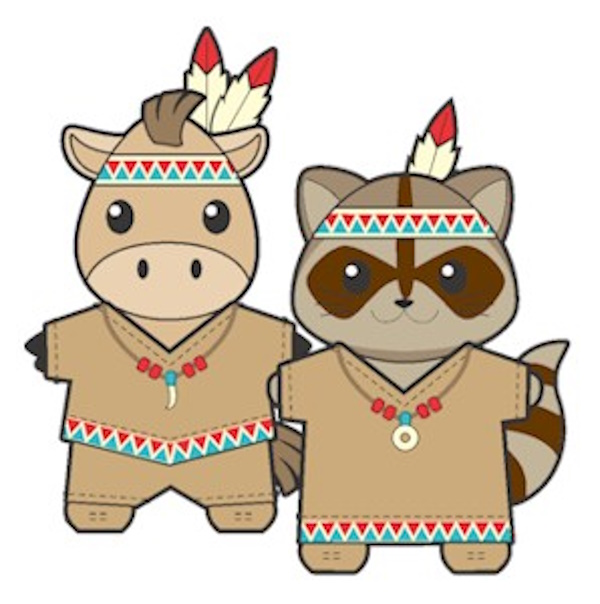 Native American Buddies Paper Dolls