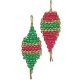 Pattern for beaded Christmas tree ornaments