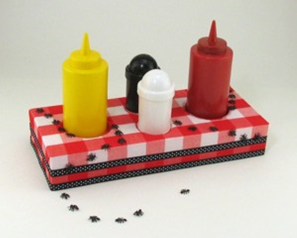 DIY Picnic Caddy for BBQ Condiments