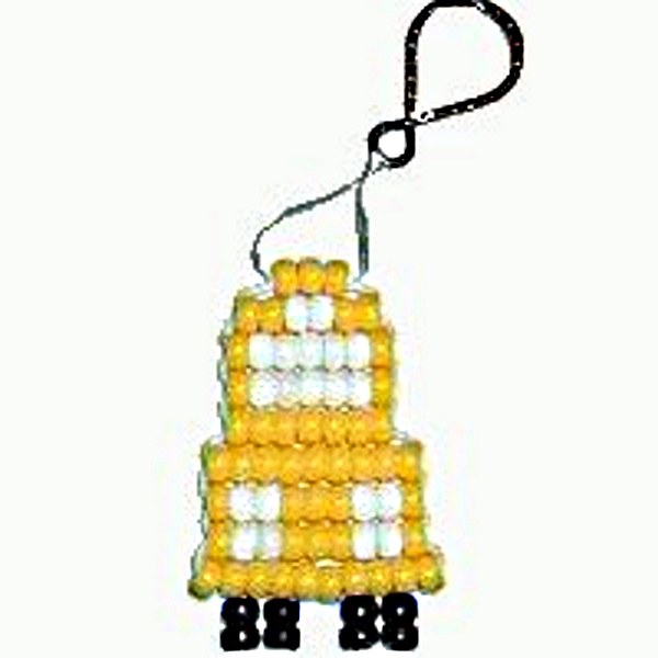 School Bus Beadie Key Chain Craft