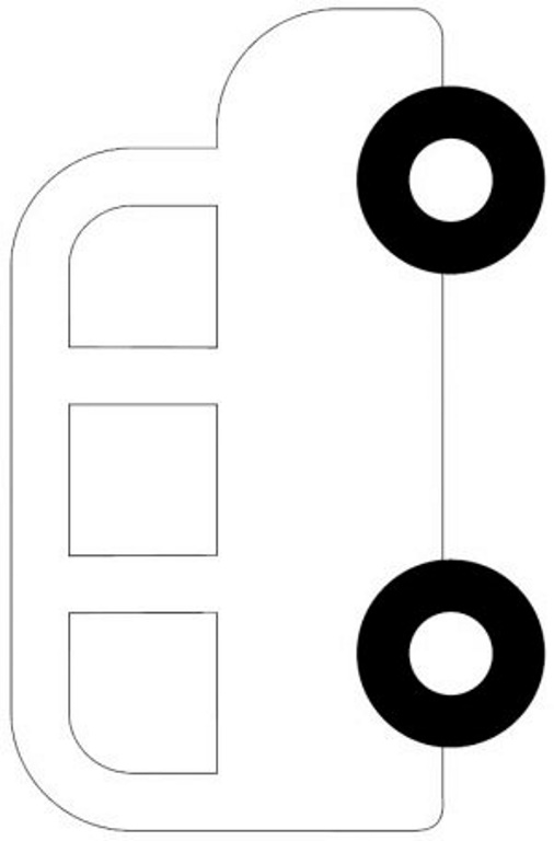 Tissue Paper School Bus Craft