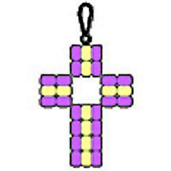 Pony Bead Cross Necklace Craft