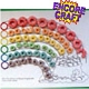Fruit Loops make a rainbow craft.