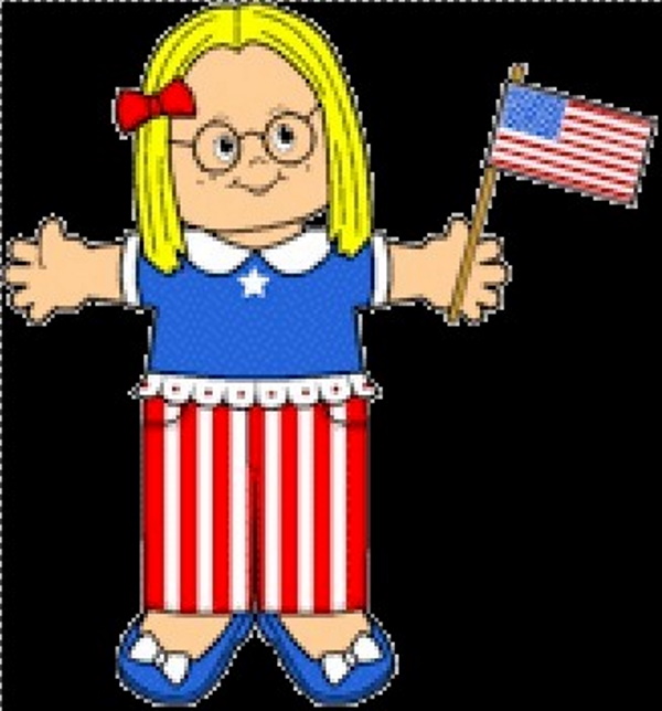 Playtime Patriotic Paper Doll