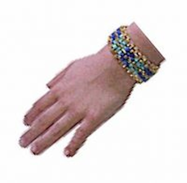 Bead and Safety Pin Bracelet Craft