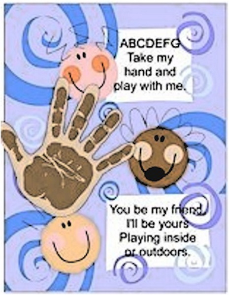 Printable Friendship Handprint Poem Craft