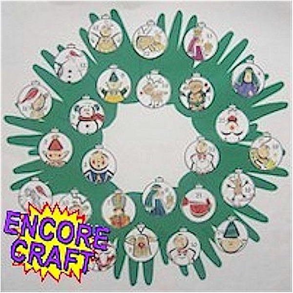 Handprint Countdown Wreath Craft