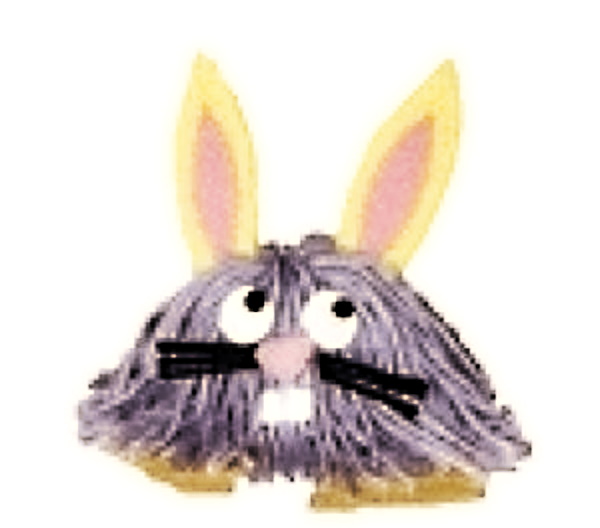 Easter Bunny Yarn Bug Craft
