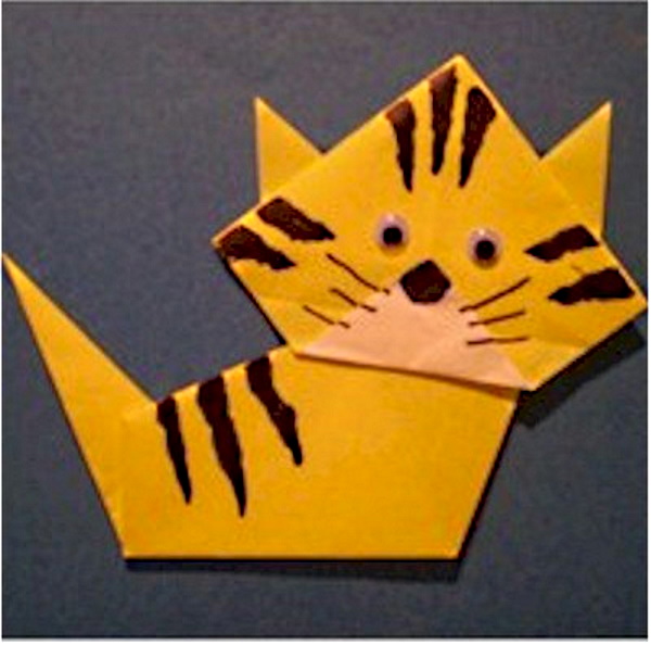 Origami kitty for beginners to make