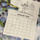 Free Printable January 2022 Coloring calendar