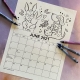 JUNE CALENDAR FOR KIDS TO USE AND COLOR