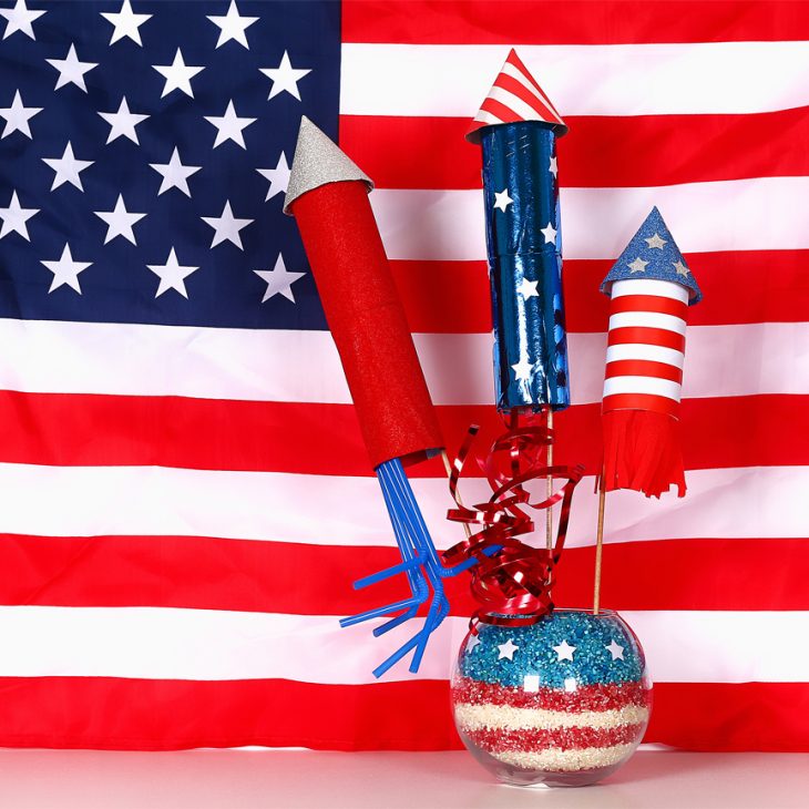 Fourth of July Fireworks Centerpiece