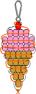 Ice Cream Bead Pattern Craft