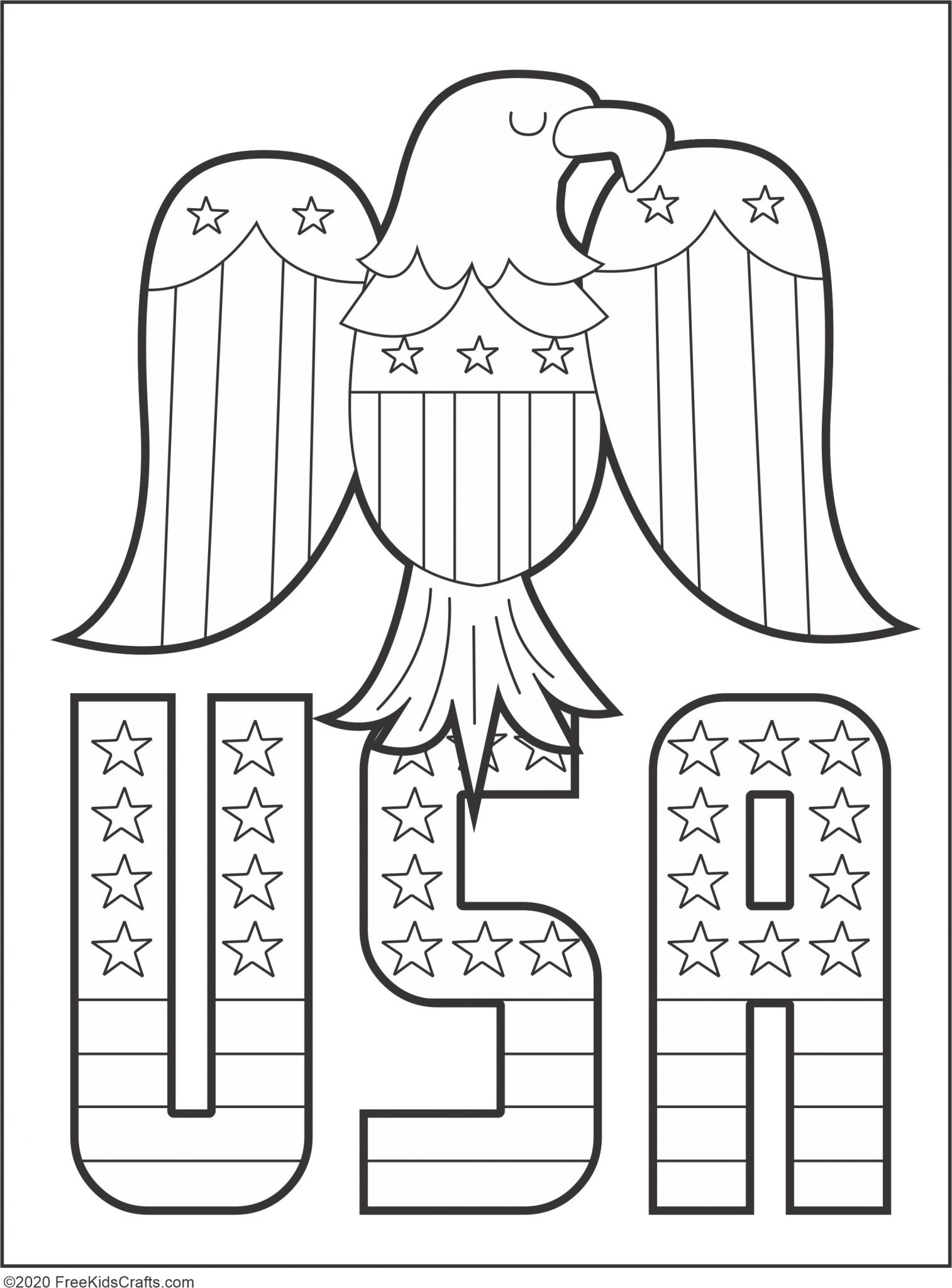 Patriotic Coloring Pages Free Printable