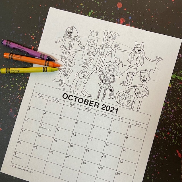 printable calendars for kids